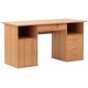 Dallas Beech Workstation with Storage